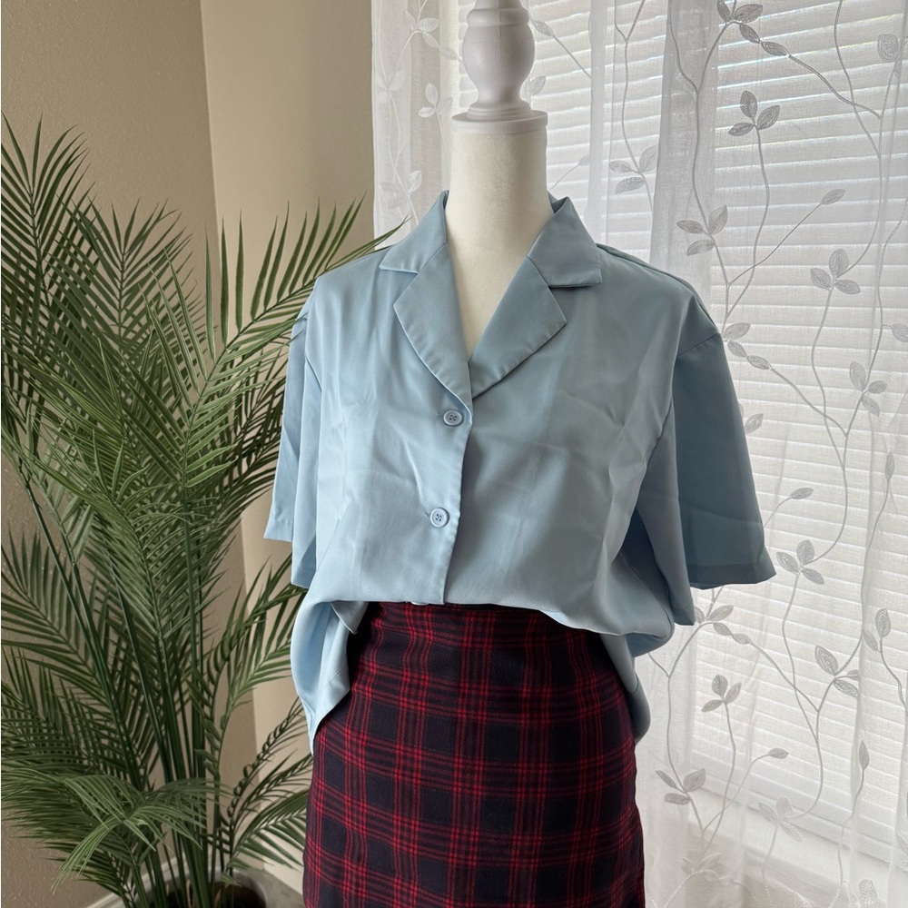 Light Blue Button-Up Shirt